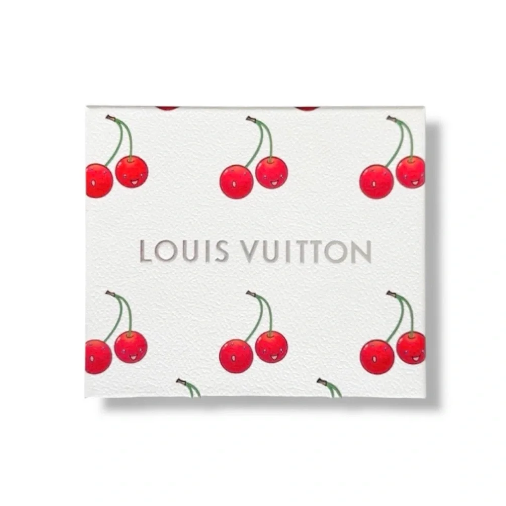 🆕🍒LV x Murakami 20th Anniv. Cherry Motif Gift Box SET + Superflat Stickers SET